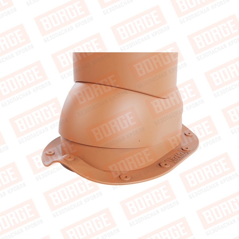 Роторная вентиляция Viotto, для МЧ Монтеррей, d-150мм, утепленная, терракотовый (RAL 8004)