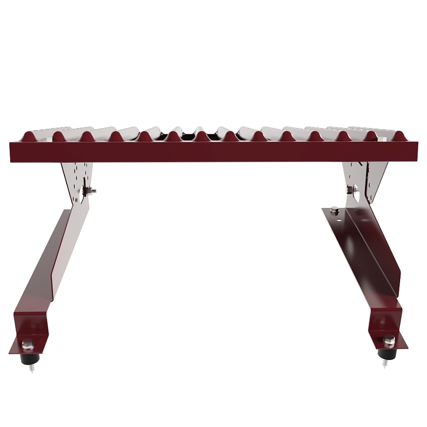 Ступень кровельная BORGE, для МЧ с высокой ступенькой, красное вино (RAL 3005), 350мм