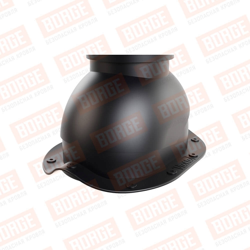 Труба вентиляционная Viotto, для МЧ Монтеррей, d-110мм, h-550мм, неутепленная, чёрный (RAL 9005)