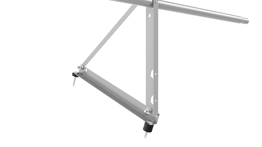 Ограждение кровельное NewLine H-60см, 3м, сигнально-серый (RAL 7004)