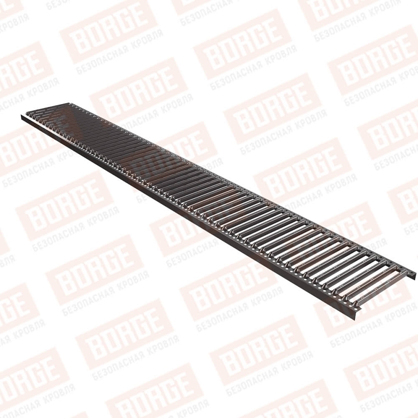 Платформа переходного мостика Русский Рубеж 2,5м, серо-коричневый (RAL 8019)