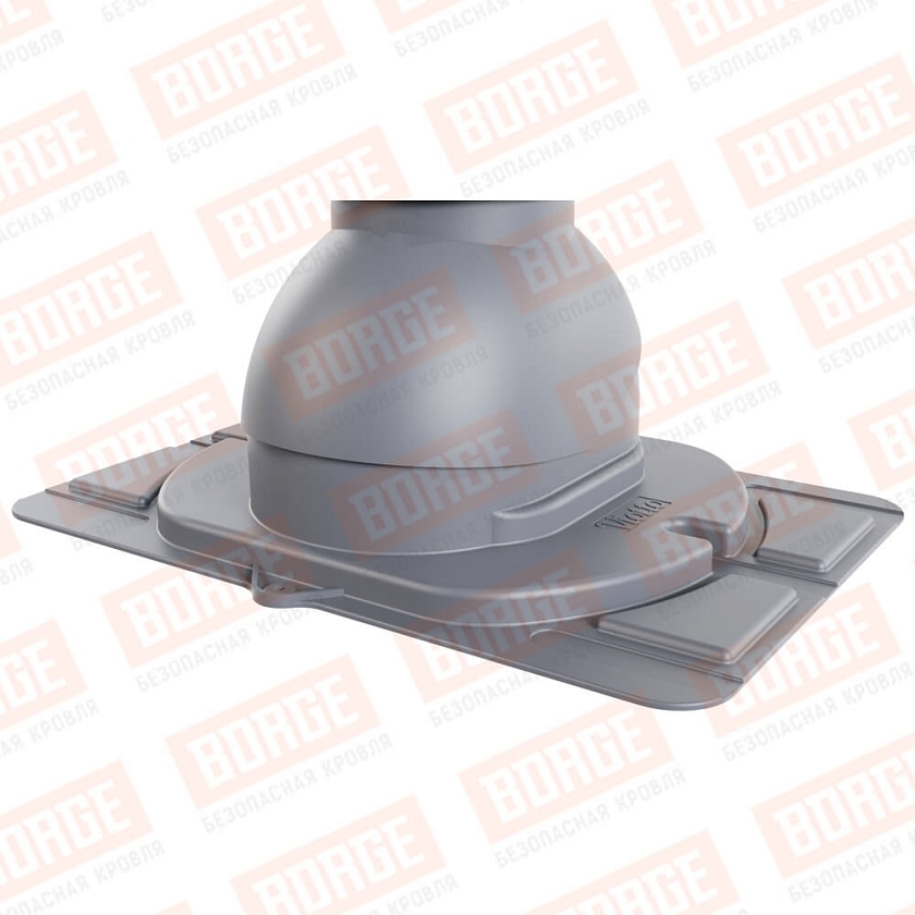 Выход вентиляции канализации Viotto с универсальным проходным элементом, серый графит (RAL 7024)