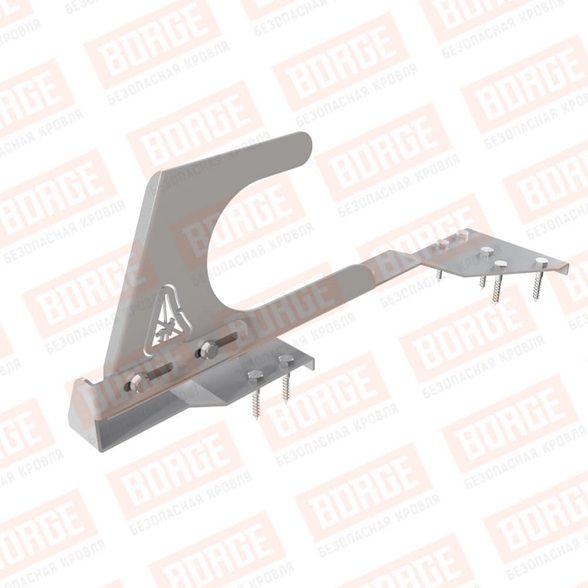 Крюк безопасности BORGE, для черепичной кровли, сигнально-серый (RAL 7004)