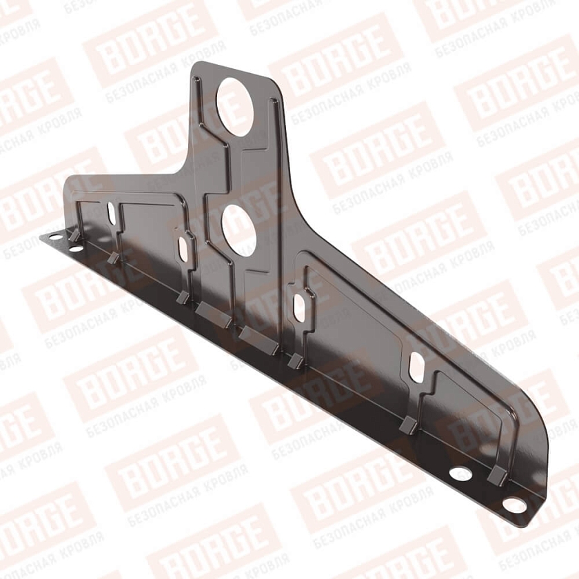 Универсальный кронштейн Русский Рубеж D-25мм, оцинк., серо-коричневый (RR 32)