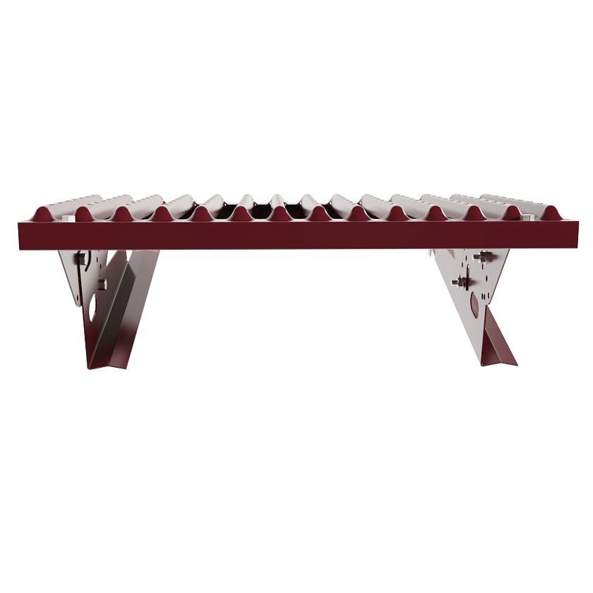 Ступень кровельная BORGE, для черепичной кровли, красное вино (RAL 3005)