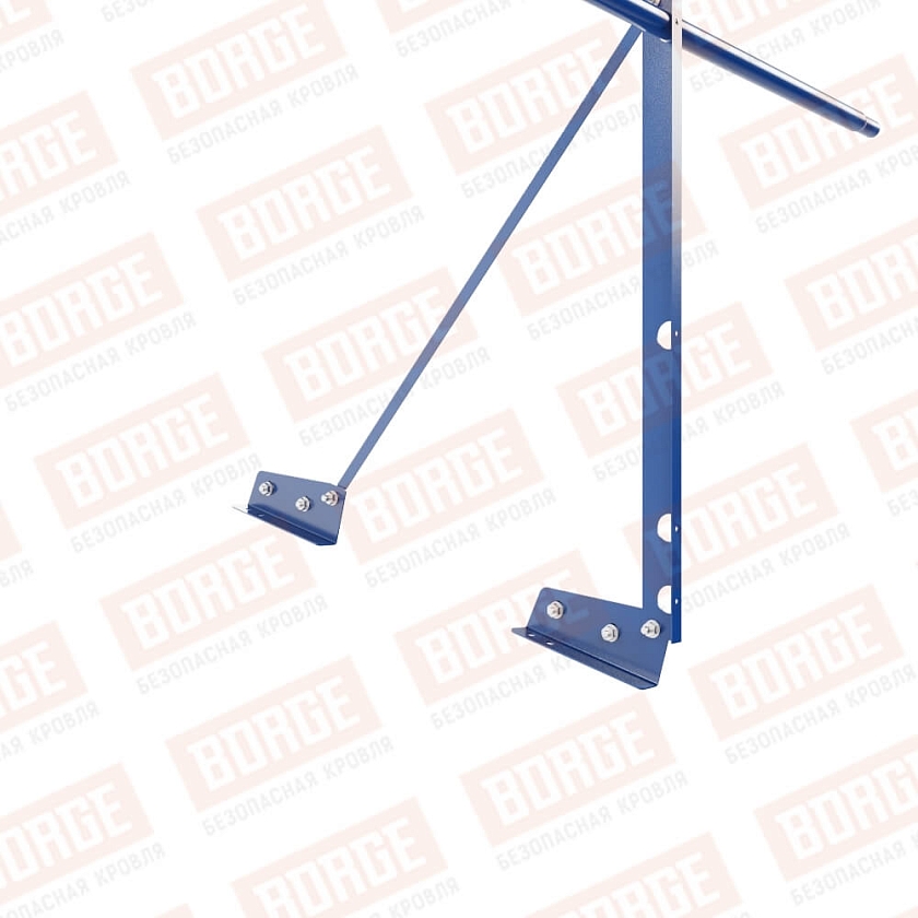 Ограждение декоративное NewLine H-90см, 3м, для фальцевой кровли, сигнально-синий (RAL 5005)