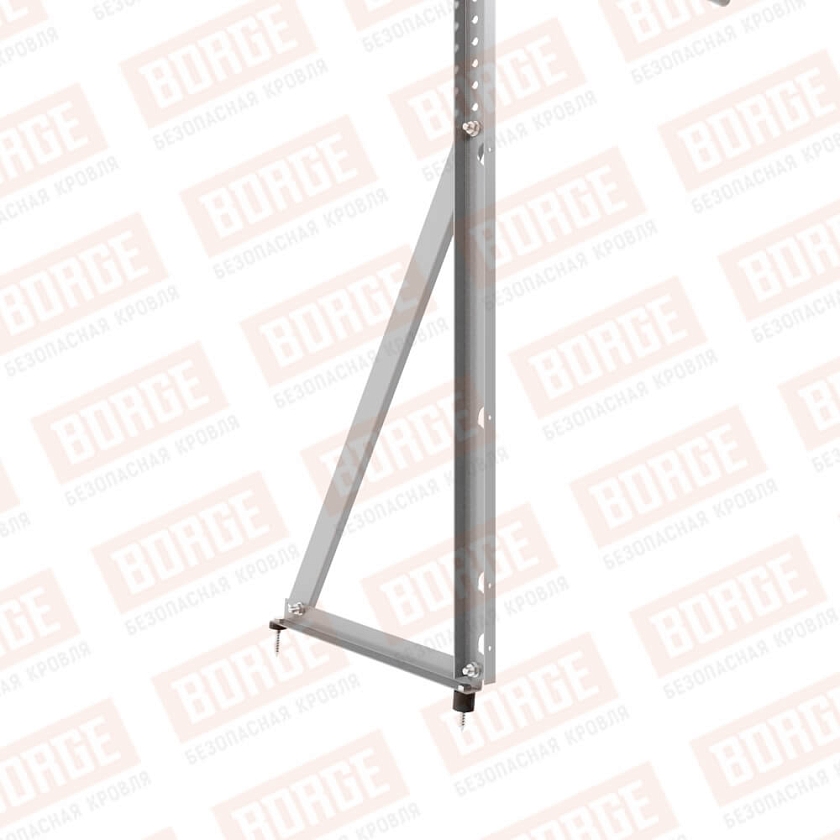 Ограждение кровельное Русский Рубеж H-120см, 3м, сигнально-серый (RAL 7004)