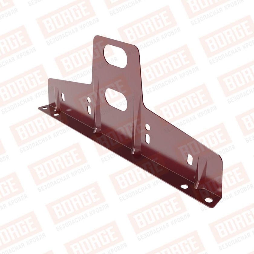 Универсальный кронштейн Русский Рубеж 25х45мм, оцинк., красное вино (RAL 3005)