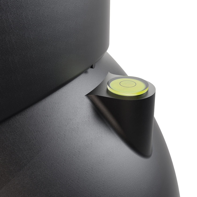 Роторная вентиляция Viotto, для МЧ Каскад, d-150мм, утепленная, чёрный (RAL 9005)