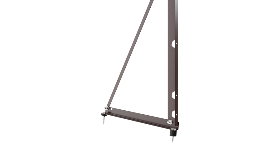 Ограждение кровельное NewLine H-90см, 3м, коричневый шоколад (RAL 8017)