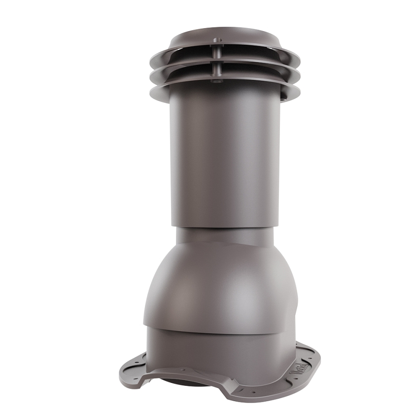 Выход вентиляции канализации Viotto, для МЧ Адаманте, серо-коричневый (RAL 8019)