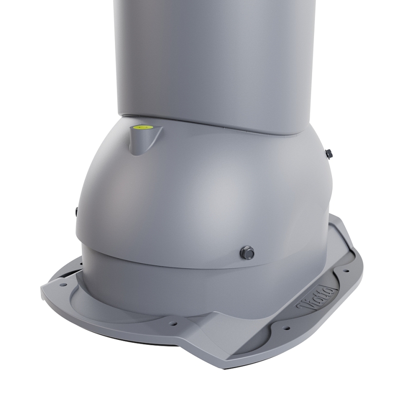 Роторная вентиляция Viotto, для МЧ Каскад, d-125мм, неутепленная, серый графит (RAL 7024)