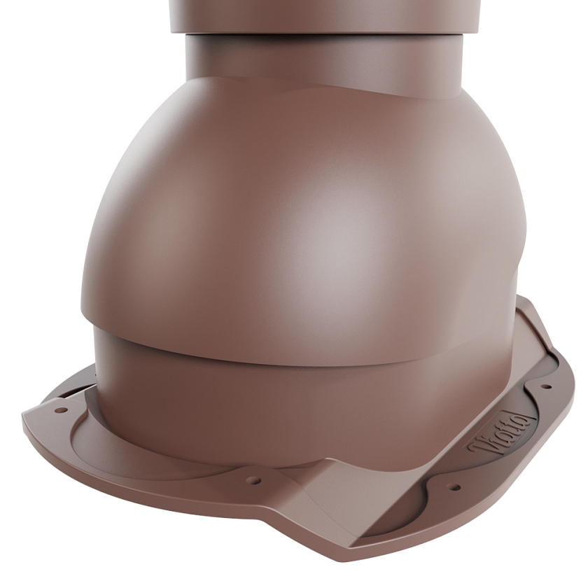 Выход вентиляции канализации Viotto, для МЧ Каскад, коричневый шоколад (RAL 8017)