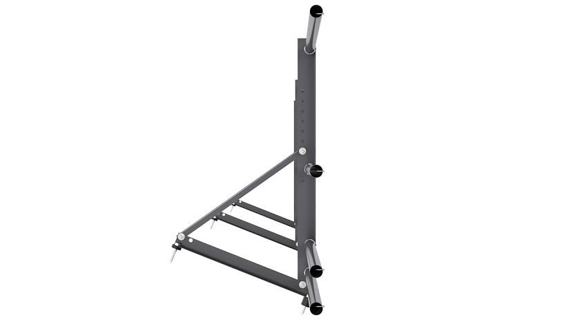 Ограждение кровельное NewLine H-60см, 3м, серый графит (RAL 7024), с двумя доп. трубами