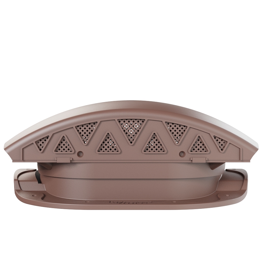 Вентилятор подкровельный Viotto, для МЧ Адаманте, коричневый шоколад (RAL 8017). Черепаха