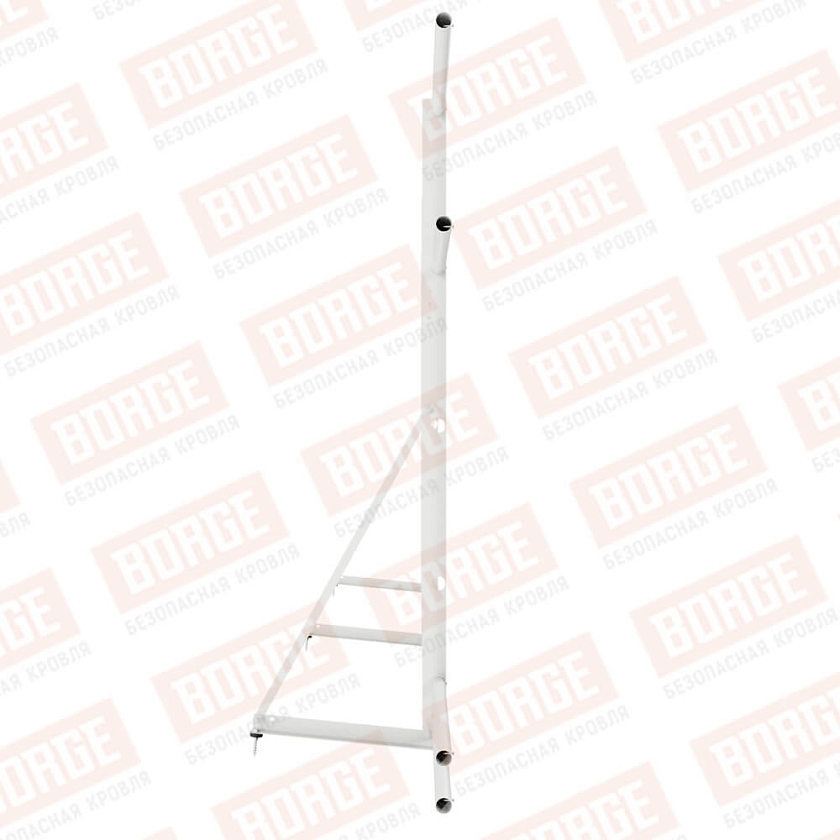 Ограждение декоративное NewLine H-120см, 3м, сигнально-белый (RAL 9003), с двумя доп. трубами