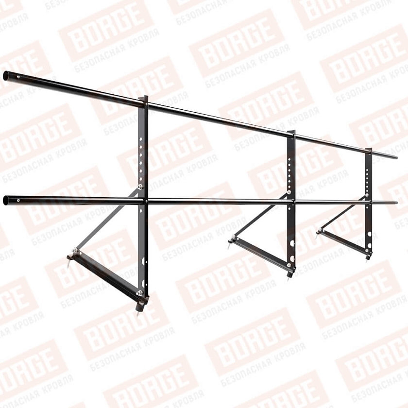 Ограждение декоративное NewLine H-60см, 3м, чёрный (RAL 9005)