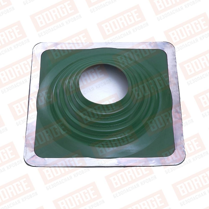 Проходка кровельная прямая №9 d254-502 мм, цв. зеленый