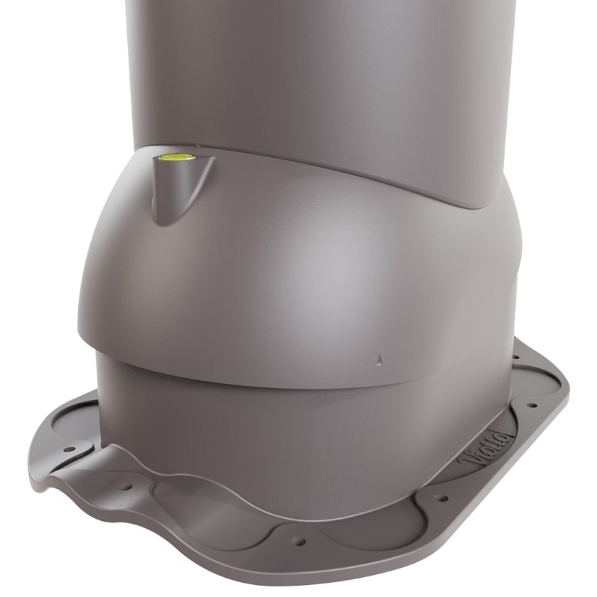 Роторная вентиляция Viotto, для МЧ Финнера, d-110мм, неутепленная, серо-коричневый (RAL 8019)