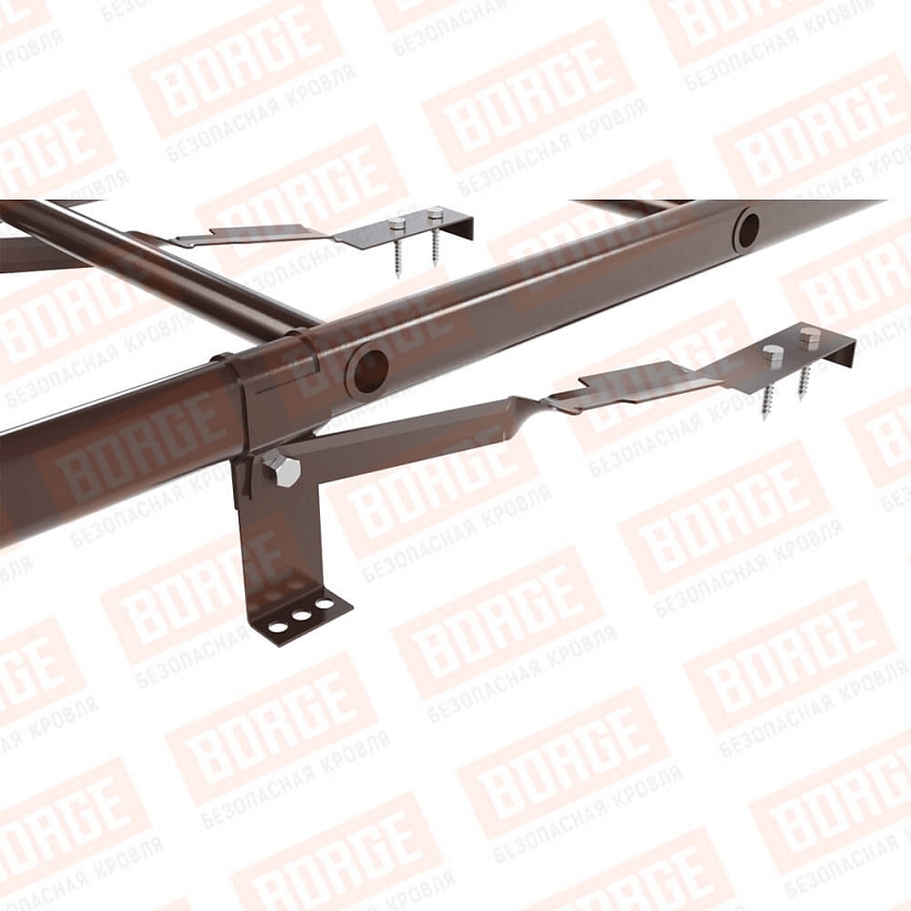 Комплект лестница кровельная BORGE 1,8м, для штучной черепицы, окрашенный (NL-807)