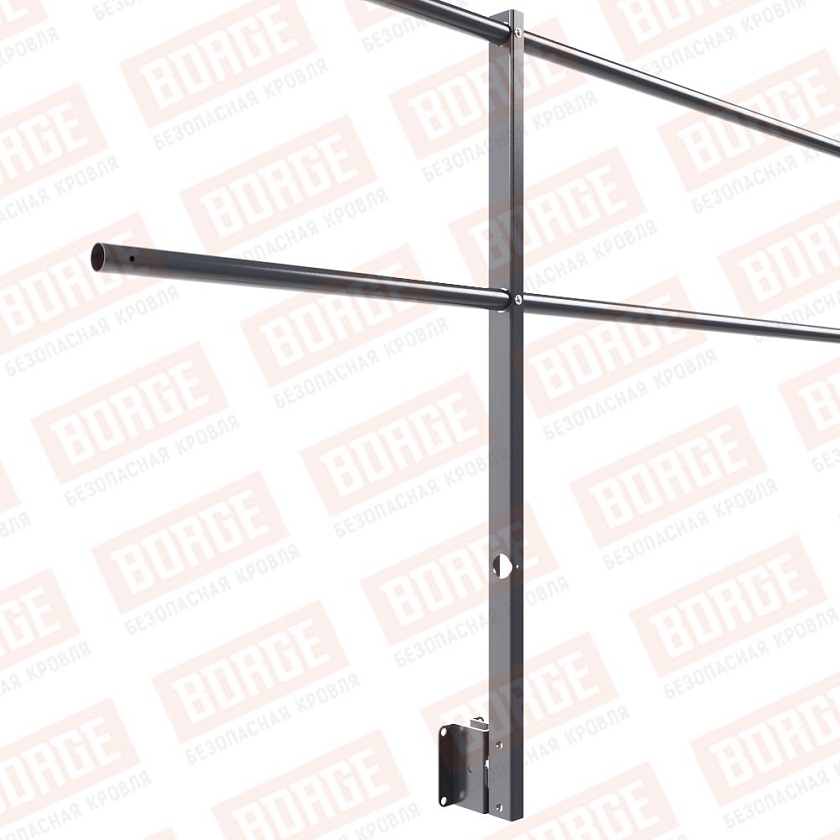 Ограждение парапетное NewLine H-90см, 3м, серый графит (RAL 7024)