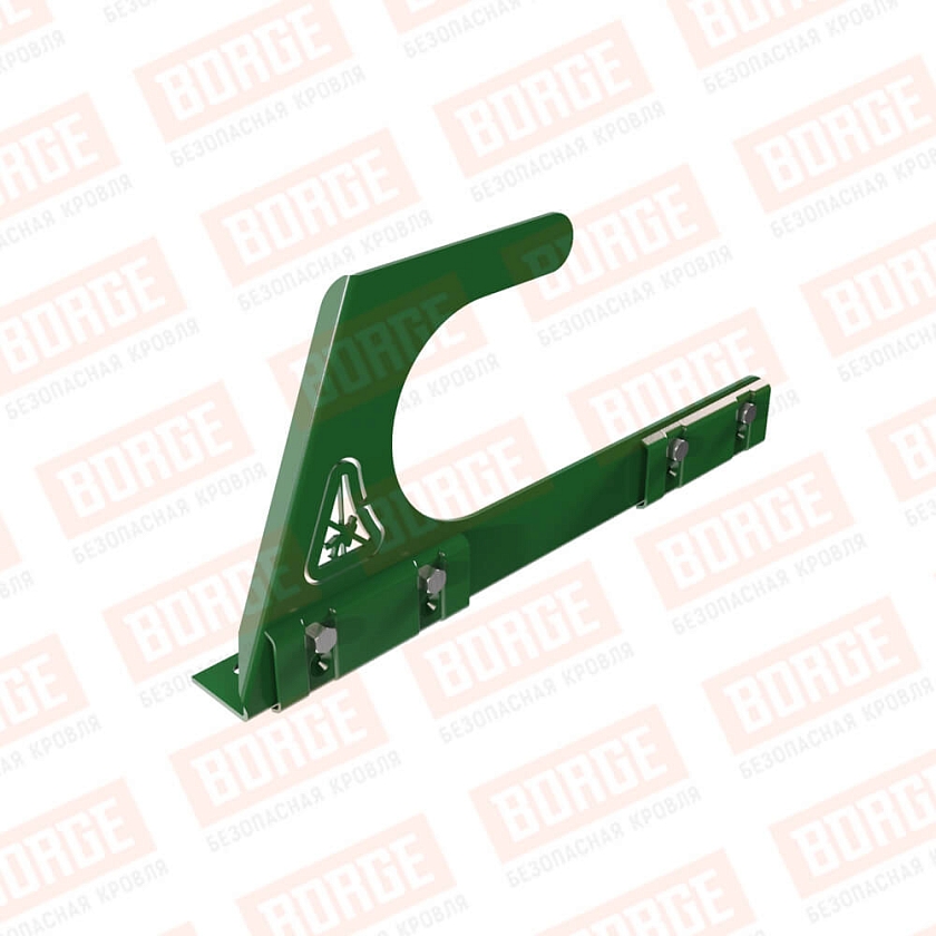 Крюк безопасности BORGE, для фальцевой кровли, лиственно-зеленый (RAL 6002)