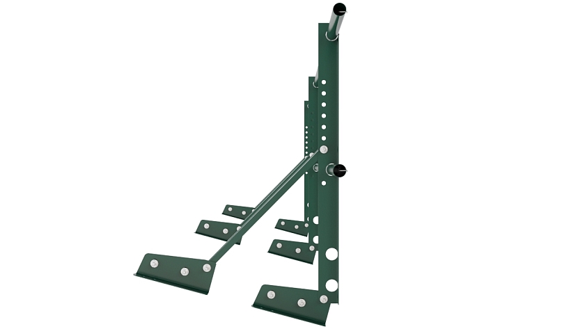 Ограждение кровельное NewLine H-60см, 3м, для фальцевой кровли, зеленый мох (RAL 6005)