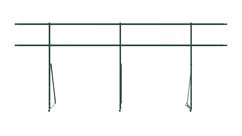 Ограждение кровельное NewLine H-120см, 3м, зеленый мох (RAL 6005)