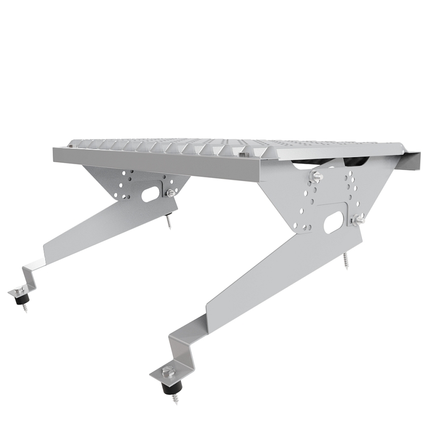 Ступень кровельная BORGE, для МЧ с высокой ступенькой, сигнально-серый  (RAL 7004), 350мм