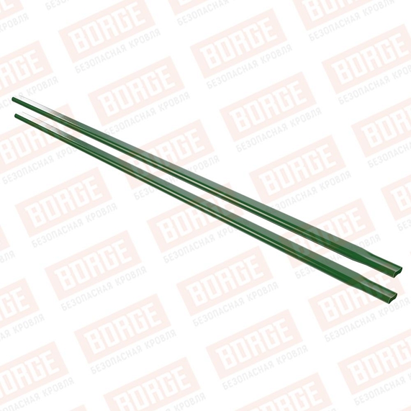 Труба снегозадержателя Русский Рубеж 40х20х1500, лиственно-зеленый (RAL 6002)