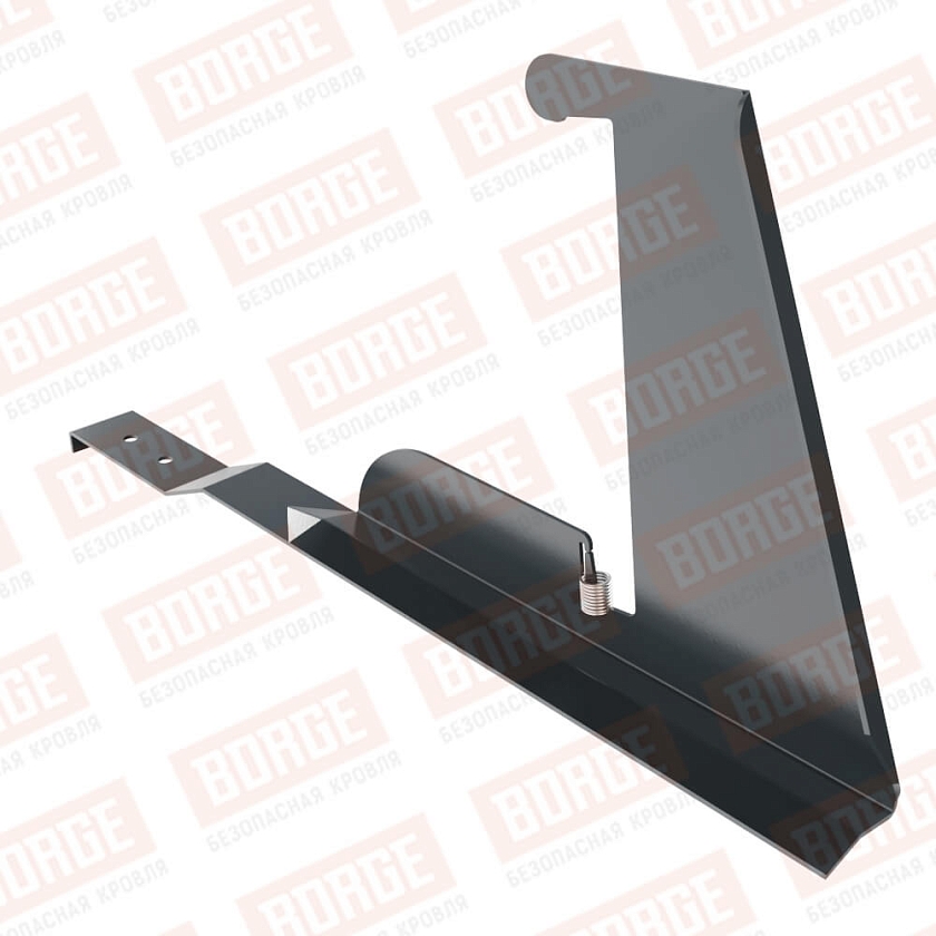 Кронштейн снегозадерживающей решетки BORGE, для черепичной кровли, антрацитово-серый (RAL 7016)