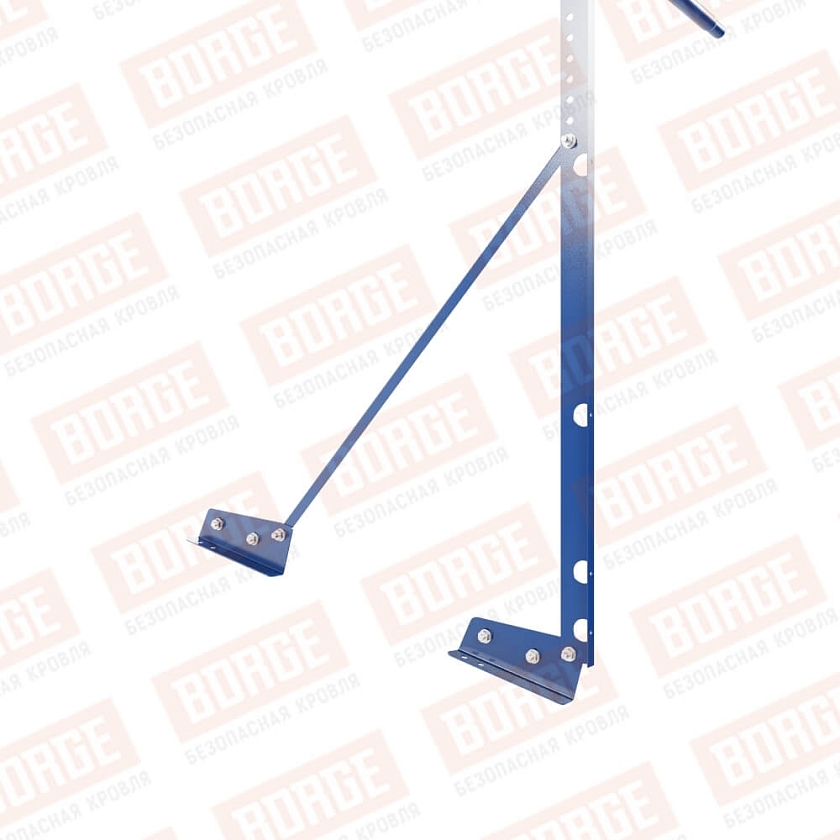 Ограждение декоративное NewLine H-120см, 3м, для фальцевой кровли, сигнально-синий (RAL 5005)