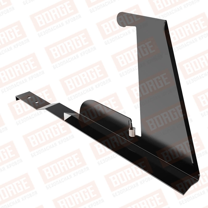 Кронштейн снегозадерживающей решетки BORGE, для черепичной кровли, чёрный (RAL 9005)