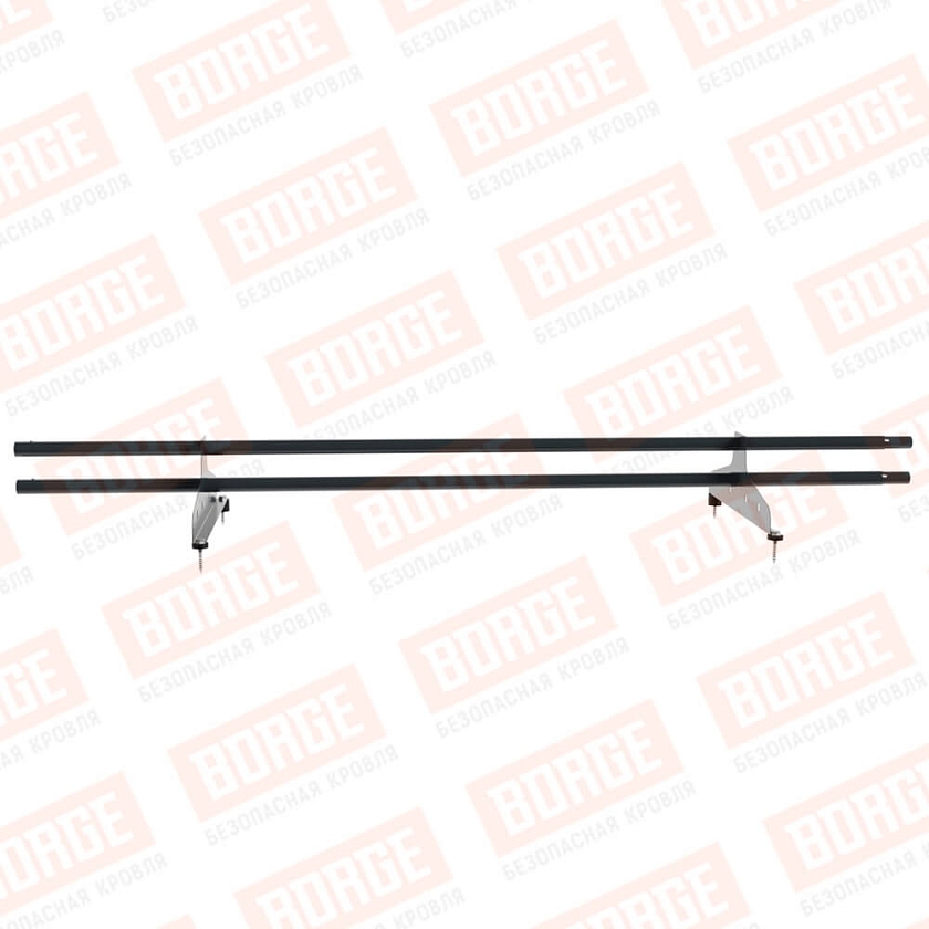 Снегозадержатель трубчатый NewLine 1,5м, D-25мм, 2 опоры, антрацитово-серый (RAL 7016)