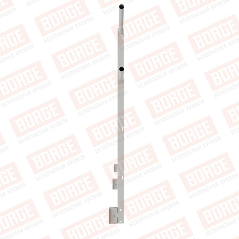 Ограждение парапетное NewLine H-120см, 3м, бело-алюминиевый (RAL 9006)