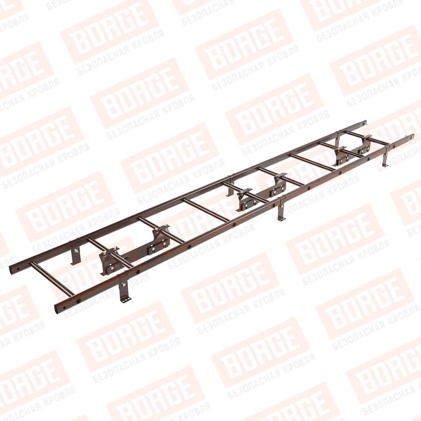 Комплект лестница кровельная NewLine 2,7м, для фальцевой кровли, окрашенный (NL-807)