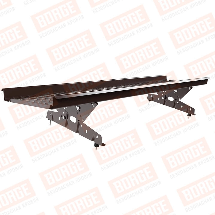 Мостик переходной BORGE 1,5м, коричневый шоколад (RAL 8017)