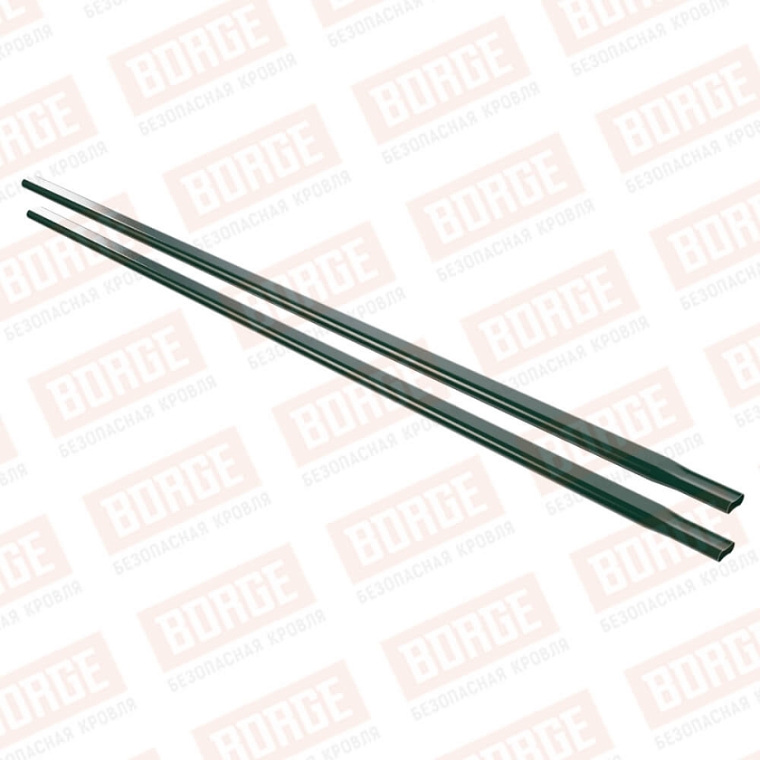 Труба снегозадержателя NewLine, 40x20х1500, зеленый мох (RAL 6005)