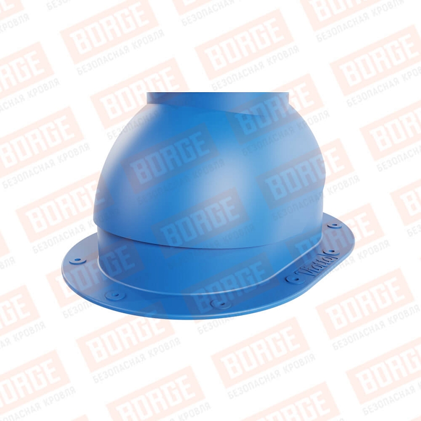 Выход вентиляции канализации Viotto, для готовой мягкой и фальцевой кровли, сигнально-синий (RAL 5005)