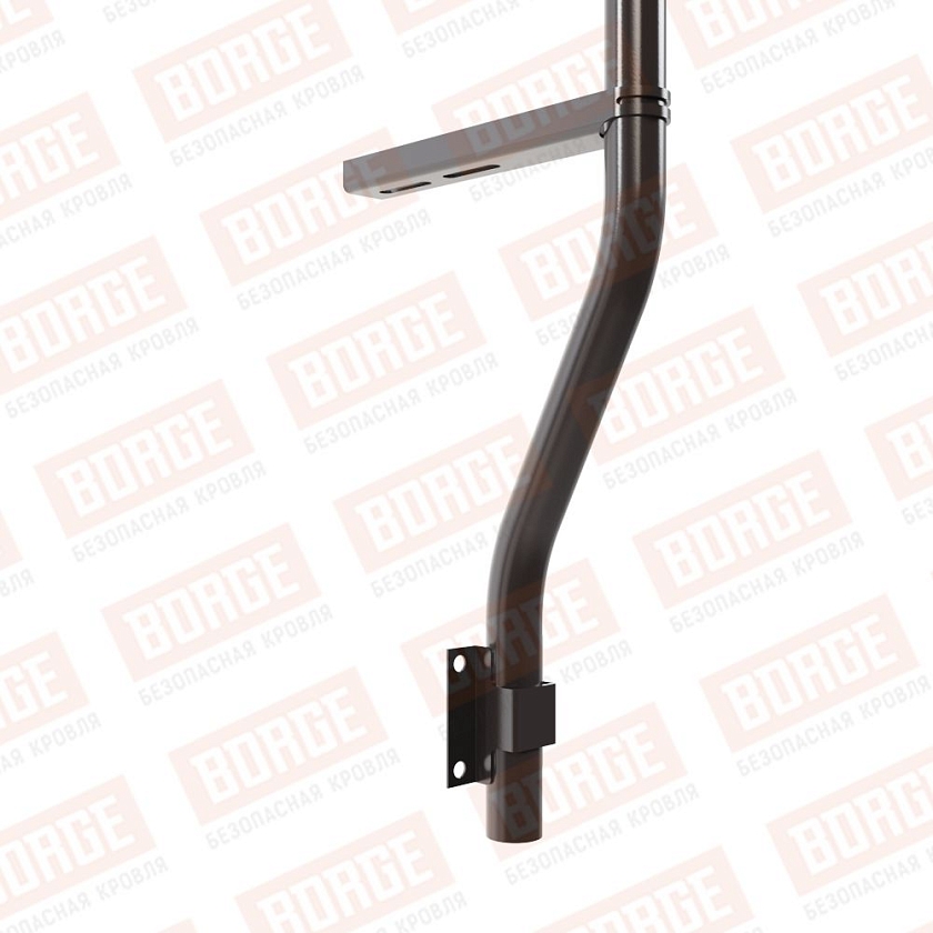 Ограждение парапетное BORGE H-60см, 3м, серо-коричневый (RR 32)