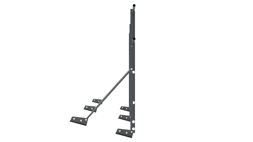 Ограждение кровельное NewLine H-120см, 3м, для фальцевой кровли, антрацитово-серый (RAL 7016)