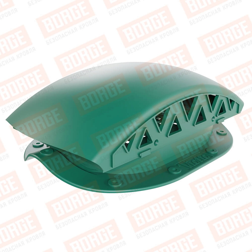 Вентилятор подкровельный Viotto, для МЧ Монтеррей, зеленый мох (RAL 6005). Черепаха