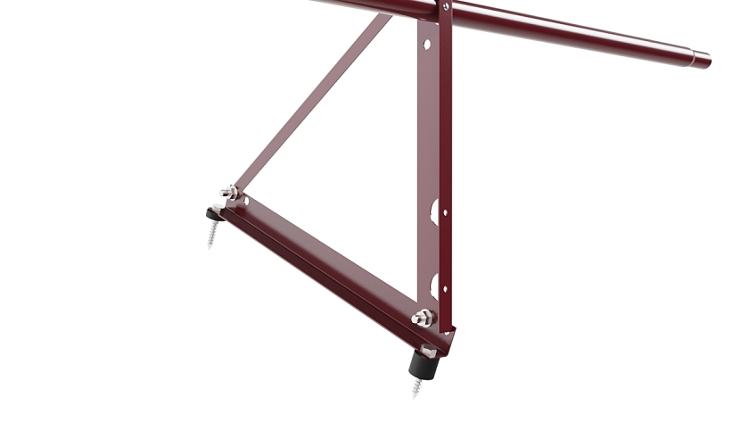 Ограждение кровельное NewLine H-60см, 3м, красное вино (RAL 3005)