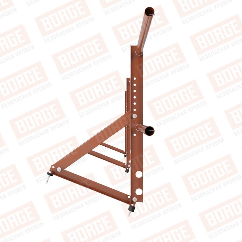 Ограждение кровельное Русский Рубеж H-60см, 3м, терракотовый (RAL 8004)