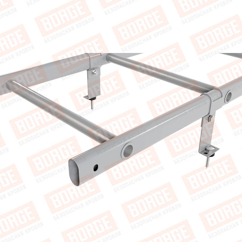 Комплект лестница кровельная BORGE 1,8м, сигнально-серый (RAL 7004)