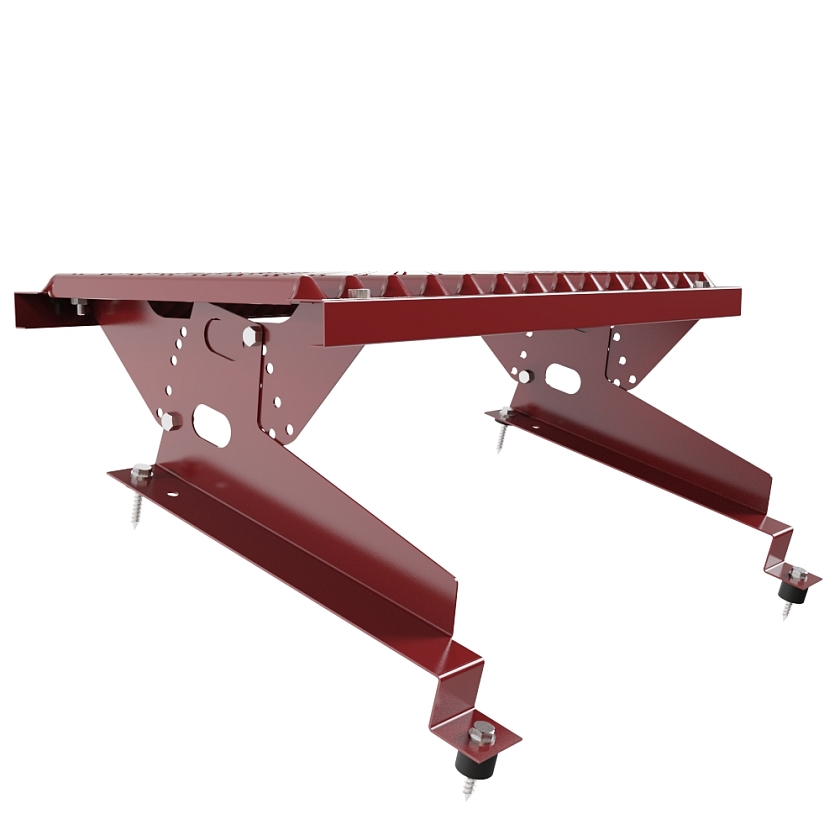 Ступень кровельная BORGE, для МЧ с высокой ступенькой, коричнево-красный (RAL 3011), 350мм