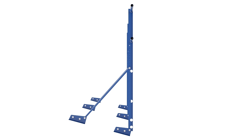 Ограждение кровельное NewLine H-120см, 3м, для фальцевой кровли, сигнально-синий (RAL 5005)