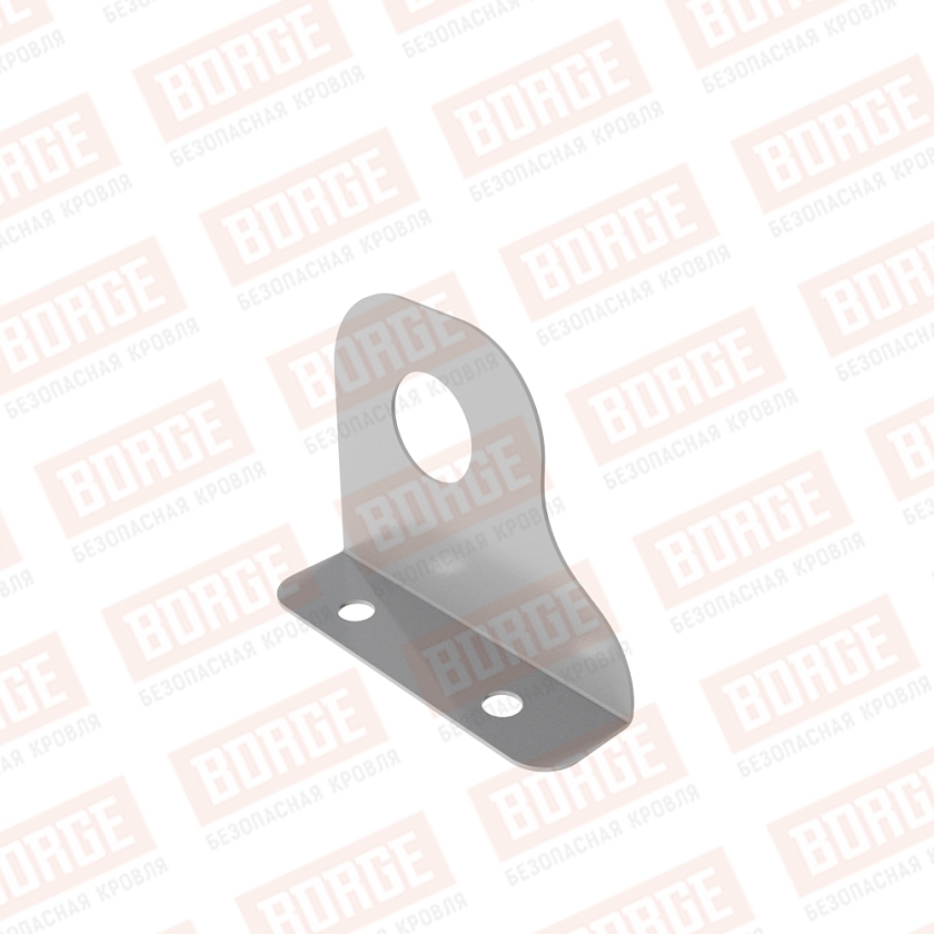 Кронштейн снегозадержателя однотрубчатого NewLine, D-25мм, сигнально-серый (RAL 7004)