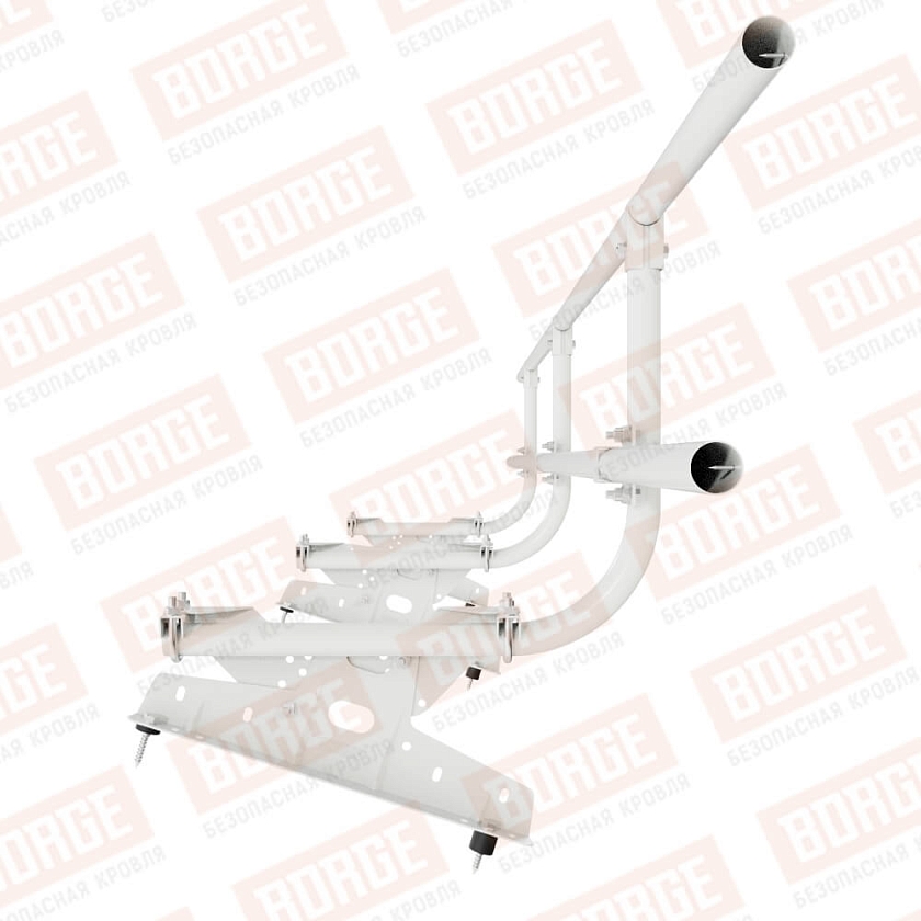 Ограждение кровельное BORGE H-60см, 3м, сигнально-белый (RAL 9003)