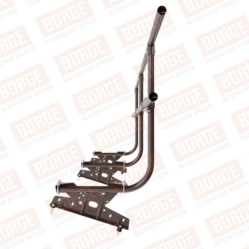 Ограждение кровельное BORGE H-90см, 3м, окрашенный (NL-807)